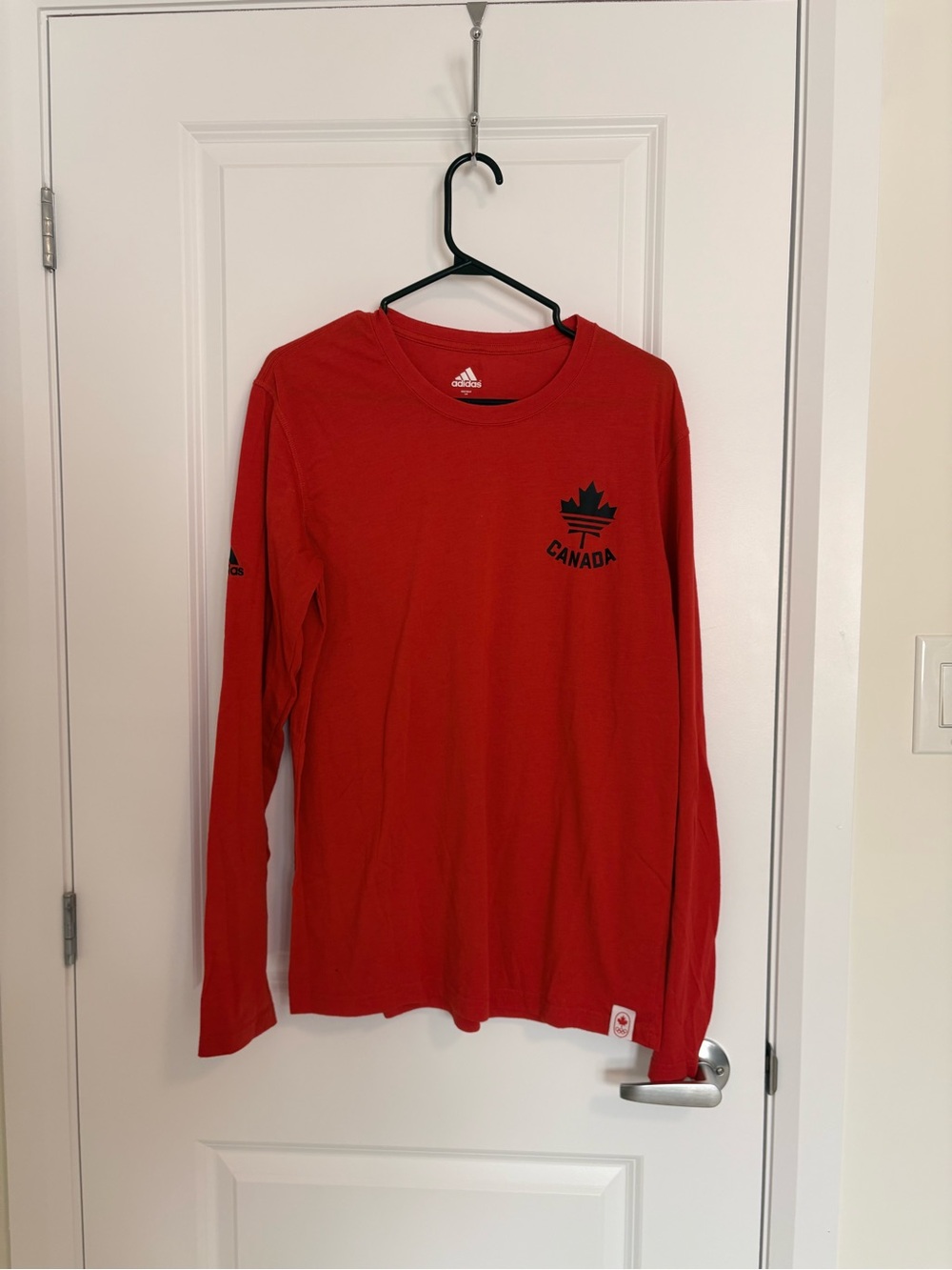 adidas Red Canada Maple Long Sleeve Shirt